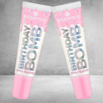 essence Juicy Birthday Bomb Limited Edition Shiny Lipgloss 01 Cake My Day NEU