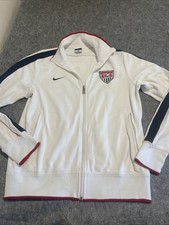 Nike USA Soccer Football Track Jacket Medium White *Marks* N98
