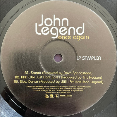 John Legend - Once Again LP Sampler (Vinyl 12