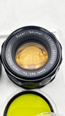 Super - Takumar 55mm, f 1.8, orig. Metal Hood, Leather Case