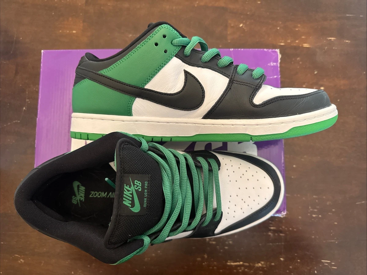 Preços baixos em Nike Dunk Pro SB Low White Classic Green | eBay
