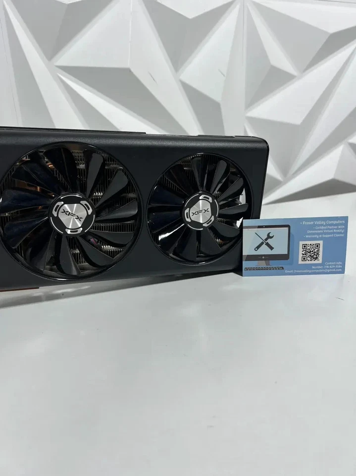 XFX RADEON AMD 5700XT 8GB - USED - BLACK - 4X OUTPUT - Image 3 of 4