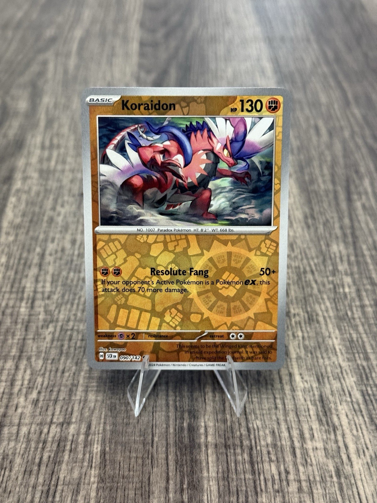 Pokémon TCG Koraidon 090/142 Reverse Holo Stellar Crown NM