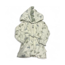 Carter's Just One You Hooded Dinosaur Terry Robe 0-9 Months White/Green/Gray