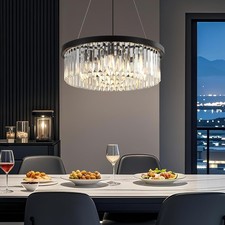 Luxury Chandelier Style Ceiling Light Modern Round Crystal Ceiling Light 60cm