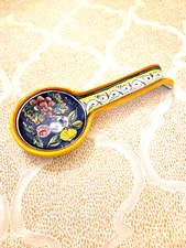 Collectible Deruta For Biordi Majolica Spoon Rest B-57
