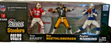 McFarlane BRADY ROETHLISBERGER MANNING NFL ELITE CLUB - Quarterbacks 3 Pack