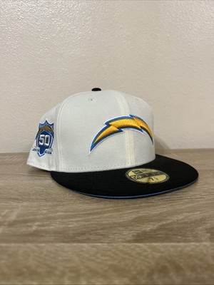 Los Angeles Chargers Hat Cap 7 7/8 White Blue New Era 59FIFTY