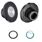 ThtRht Car Phone Holder Mount Replacement Magnetic Base with 17mm Ball Silver