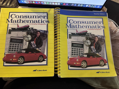 Abeka Consumer Mathematics Textbook and Teacher Edition