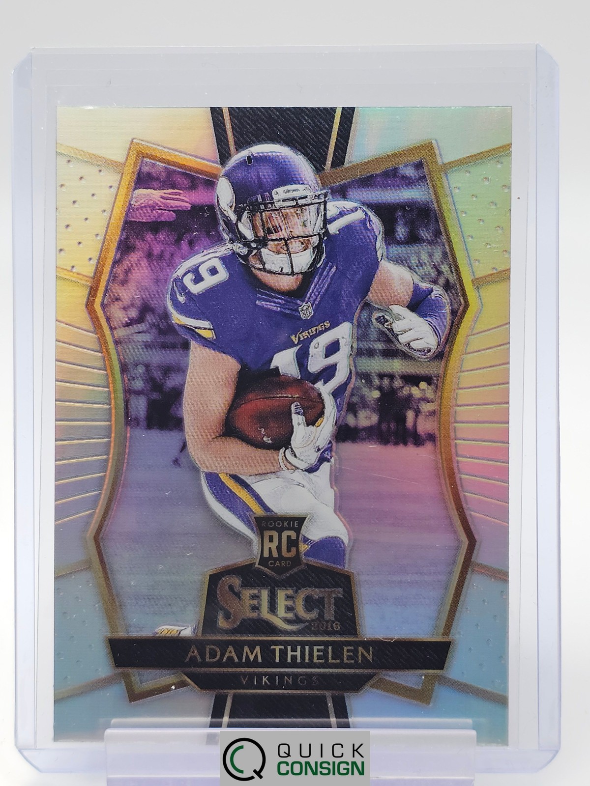 ADAM THIELEN 2016 SELECT SILVER PRIZM ROOKIE RC #104 VIKINGS FOOTBALL Q0014
