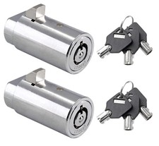 2 PCS High Security Tubular Vending Machine Lock And Key Keyed Alike