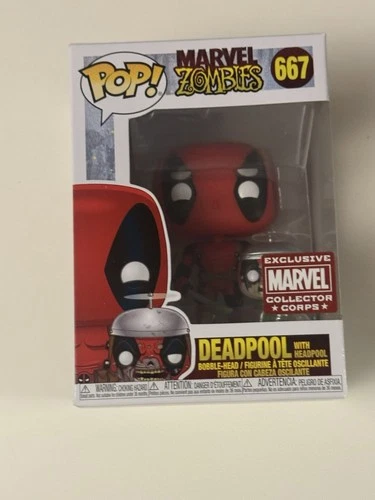 Deadpool with Headpool #667 Funko Pop Marvel Zombies Collector Corps Exclusive