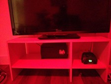 White IKEA TV Stand Used