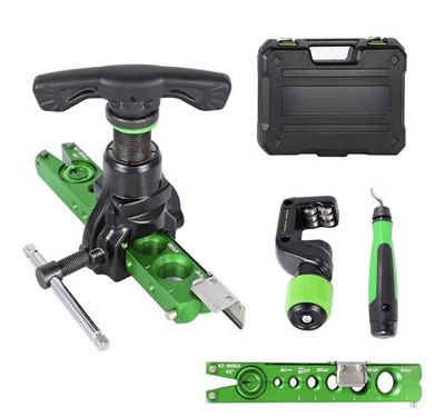 SUPER STARS 45° Flaring Tool Kit 1/4-3/4 HVAC Copper Aluminum Tube Cutter 5in1 