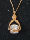 Joan Rivers Clear Crystal Barrel Victorian Revival Gold Spinner Pendant Necklace — photo 1