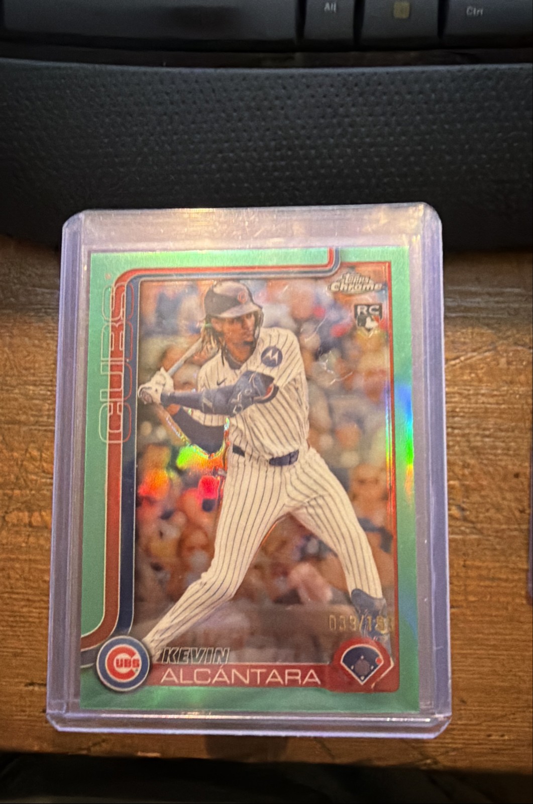2025 Topps Chrome - Kevin Alcantara #173 Aqua Refractor /199 (RC)