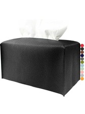 Extra Large Black Rectangular Tissue Box Cover Holder Storage Decor Plus Size