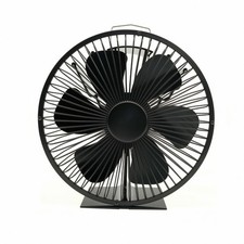 Heat-Powered Fireplace Fan with Carry Handle Compact Heater Top Fan Non Electric