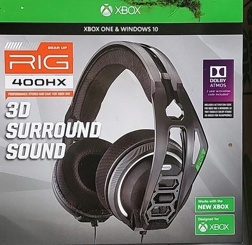RIG 400HX Gaming Headset for Xbox One & Windows 10 – Dolby Atmos – 3D Sound