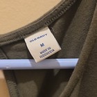 Old Navy Olive Green Short Sleeve Tie Waist Romper with Pockets, Size M — photo 4