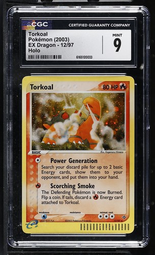 Torkoal graded CGC 9 for sale on eBay