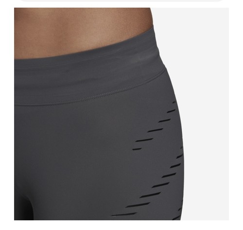 adidas parley Womens How We Do Tights Grey Black Medium Running Yoga Fitness NEW - Picture 9 of 24
