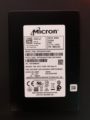MTFDDAK512TBN MICRON SSD DRIVE 512GB 2.5'' SATA