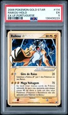 2006 POKEMON PORTUGUESE EX UNSEEN FORCES GOLD STAR #114 RAIKOU-HOLO PSA 5 on eBay