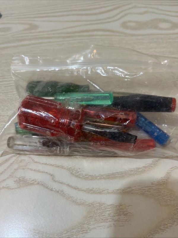 Bag Full Of Small Screwdrivers Old Type But Can Be Used For Any Project