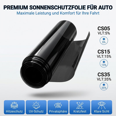 3M Auto Tönungsfolie Fensterfolie 5-35% VLT Sonnenschutzfolie Scheibenfolie
