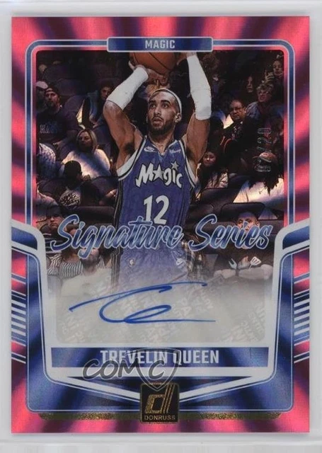 2024-25 Panini Donruss Signature Series Holo Pink Laser /20 Trevelin Queen Auto