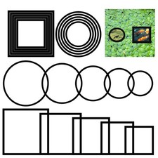 20 PCS Fish Feeding Ring, Aquarium Floating Plant Barrier Feeding Ring for Fi...