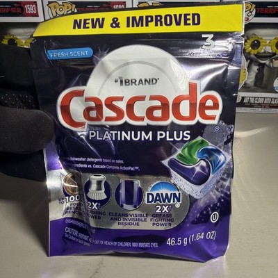 FAST SHIPPING SEALED   cascade platinum plus dishwasher pods small pack  