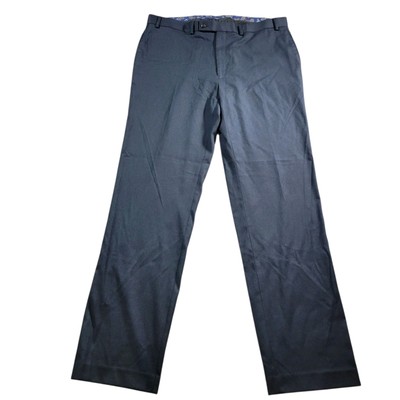 Lauren Ralph Lauren Dress Pants Mens 38x34 Blue Slacks Flat Front Poly Blend