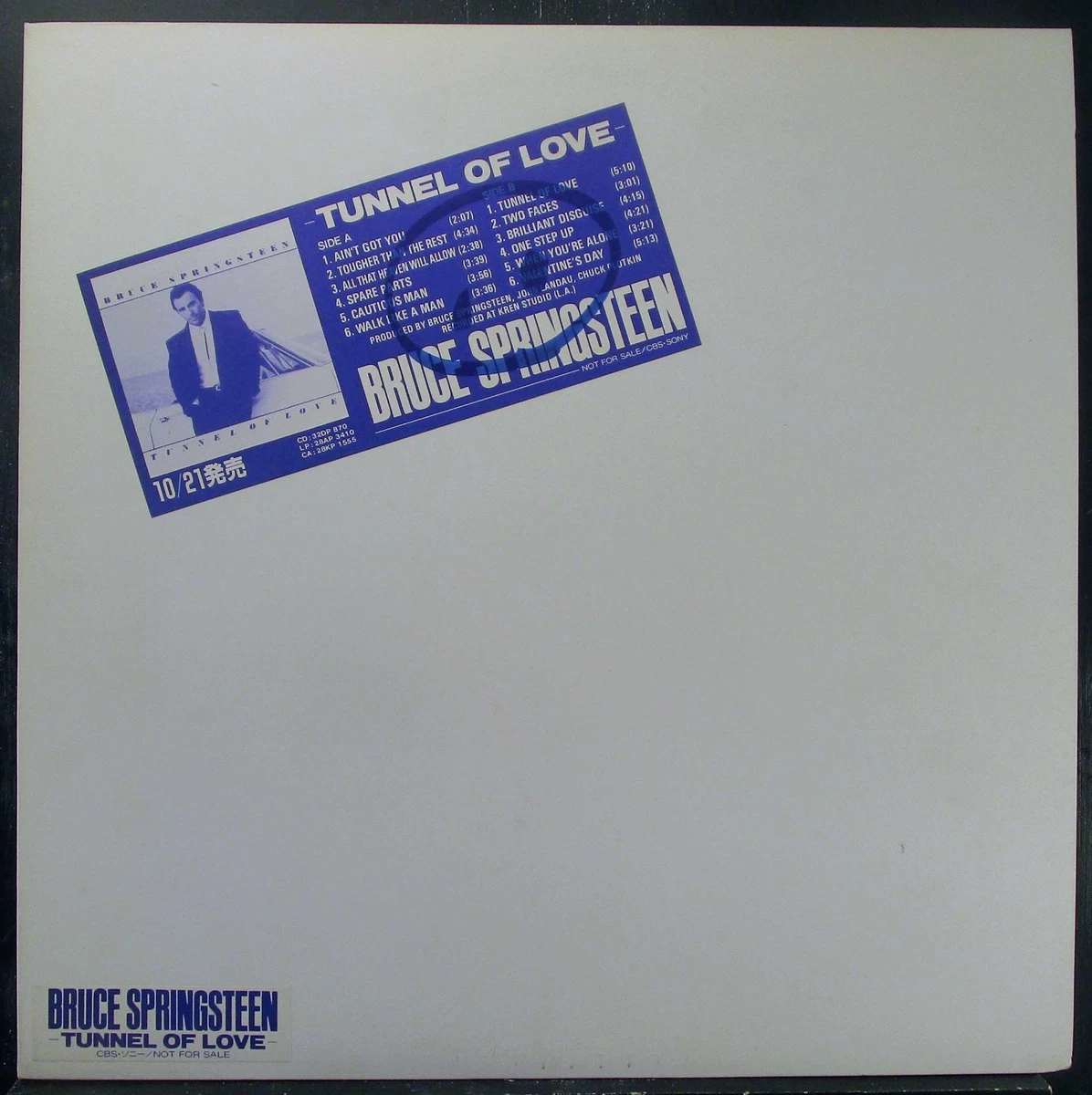 ◾️究極USオリジナル白ラベルプロモ盤■BRUCE SPRINGSTEEN / ブ Bruce Springsteen Promo Vinyl Records for sale | eBay