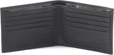 Style n Craft 300720-BL Slim Bi-Fold Wallet in Full Grain Leather, Black