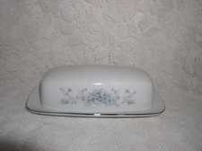 American Limoges Salem Heritage Bridal Bouquet Butter Covered Dish Plate