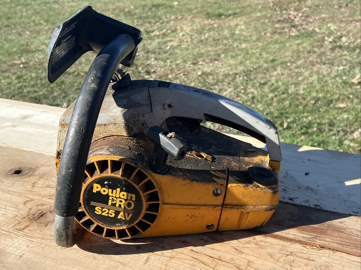 Vintage Poulan S25 AV Chainsaw Parts Saw cc