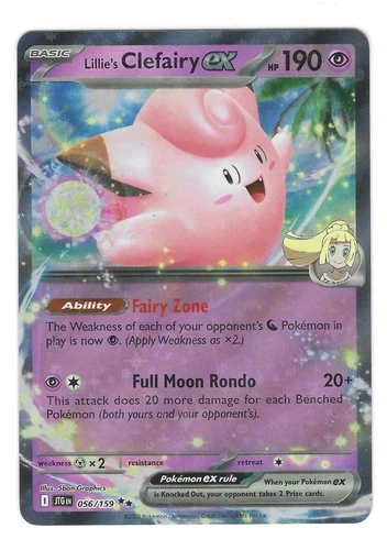 Pokemon TCG: Lillie's Clefairy ex - 56/159 - S&V Journey Together - NM