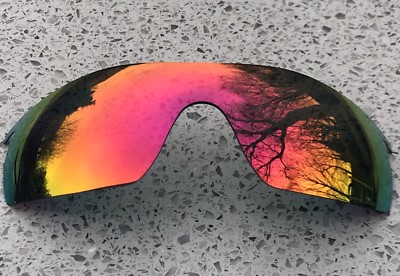 Geätzt Positive Rot Spiegel Ersatzglas Für Oakley Radarlock XL + Carry Tasche