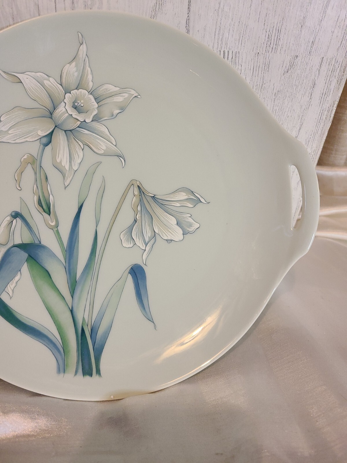 HAVILAND Limoges France JONQUILLE Handled Plate FLORALIES eBay