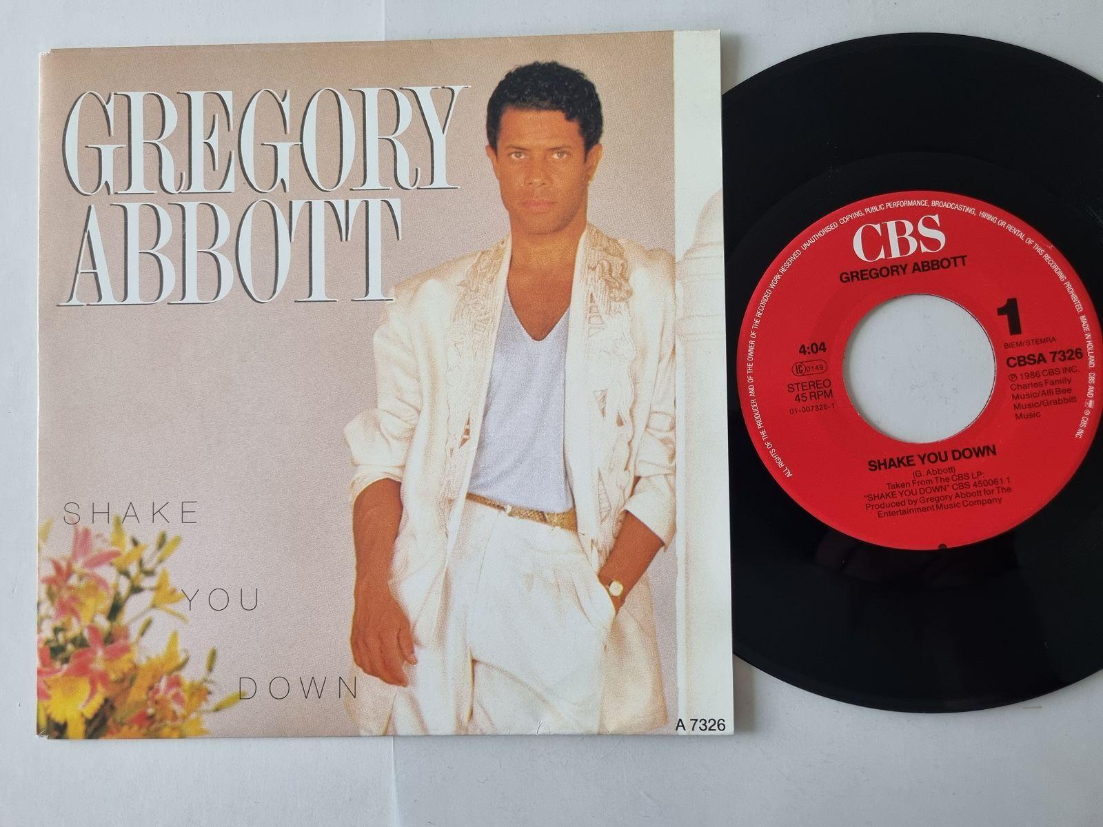 7"" Single Gregory Abbott - Shake you down Vinyl Holland