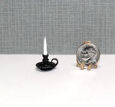 Dollhouse Miniature Fluted Chamber Candle