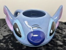 Disney's Lilo Stitch Sculpted 3D Stitch 16oz Ceramic Figural Coffee Mug