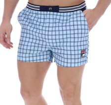 Fila Vintage Borg (Brookes) Retro Tennis Shorts - Blue - EXCLUSIVE 2025!