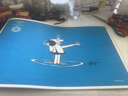 1972 Munich Olympic Games Posters BC Comics Placemat Grog LOT OF 13!! - Picture 13 of 21