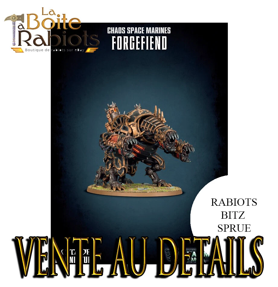 Warhammer 40000 Chaos Ferrocentaurus Vente au détails Rabiots Bitz Sprue