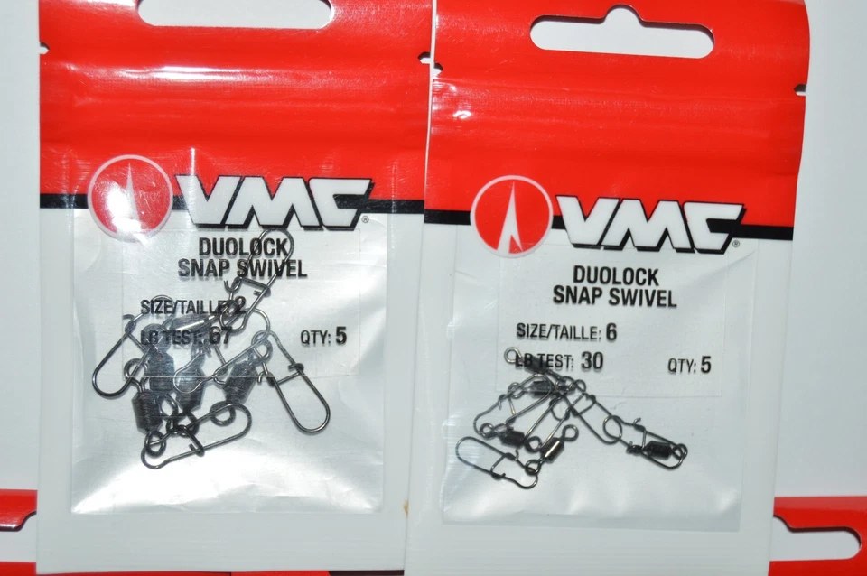 5 packs vmc duolock snap swivels  size 2 4 6 and 10  assortment - Image 2 of 4
