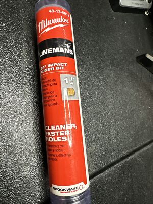 Milwaukee 48-13-6813 1-1/4 in x 24 in SHOCKWAVE Linemans Impact Auger  IN STOCK